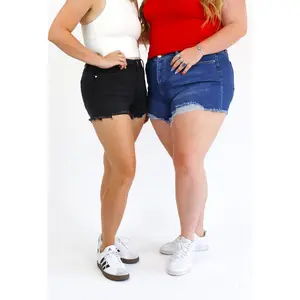 Tummy Control Denim Shorties by Alexander Jane *FINAL SALE*