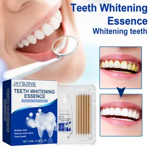 Jaysuing Teeth Whitening Essence - Stain Remover Care Serum for Dental Plaque, Yellow Stains and Discoloration, Includes Cotton Swabs