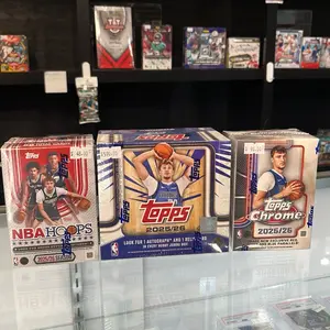 Topps Hobby Jumbo Flagship, Topps Chrome Blaster, NBA Hoops Blaster. Pick Your Team Break
