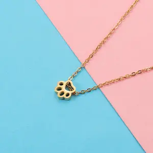 Cat's Paw Necklace in Gold or Silver