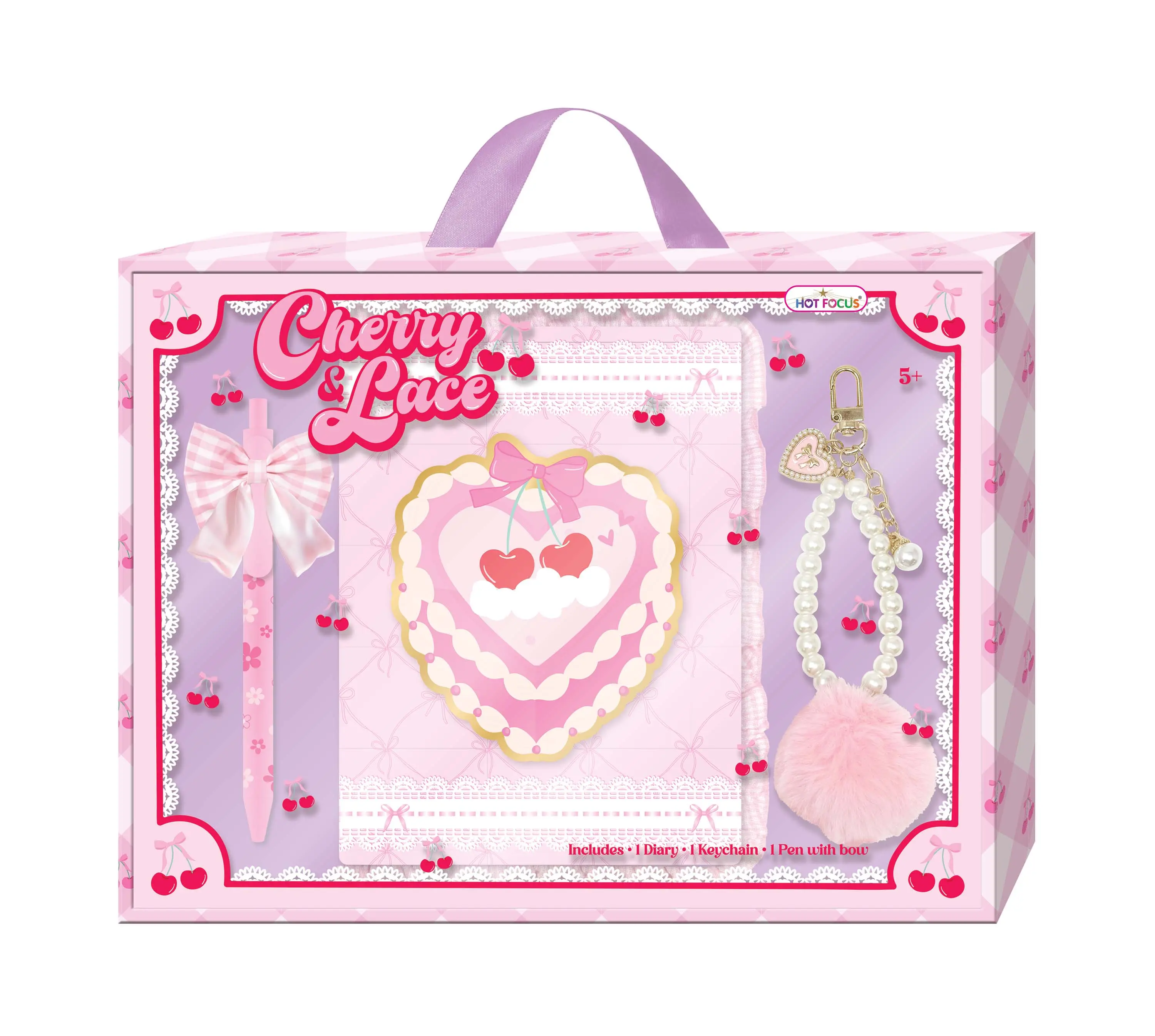 Cherry and Lace Diary Gift Set