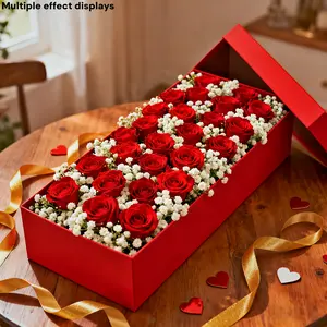 50pcs Rose & Baby's Breath Artificial Flowers, Wedding Bouquet, Home Decor, Table Centerpiece, Photography Props, Holiday Decoration