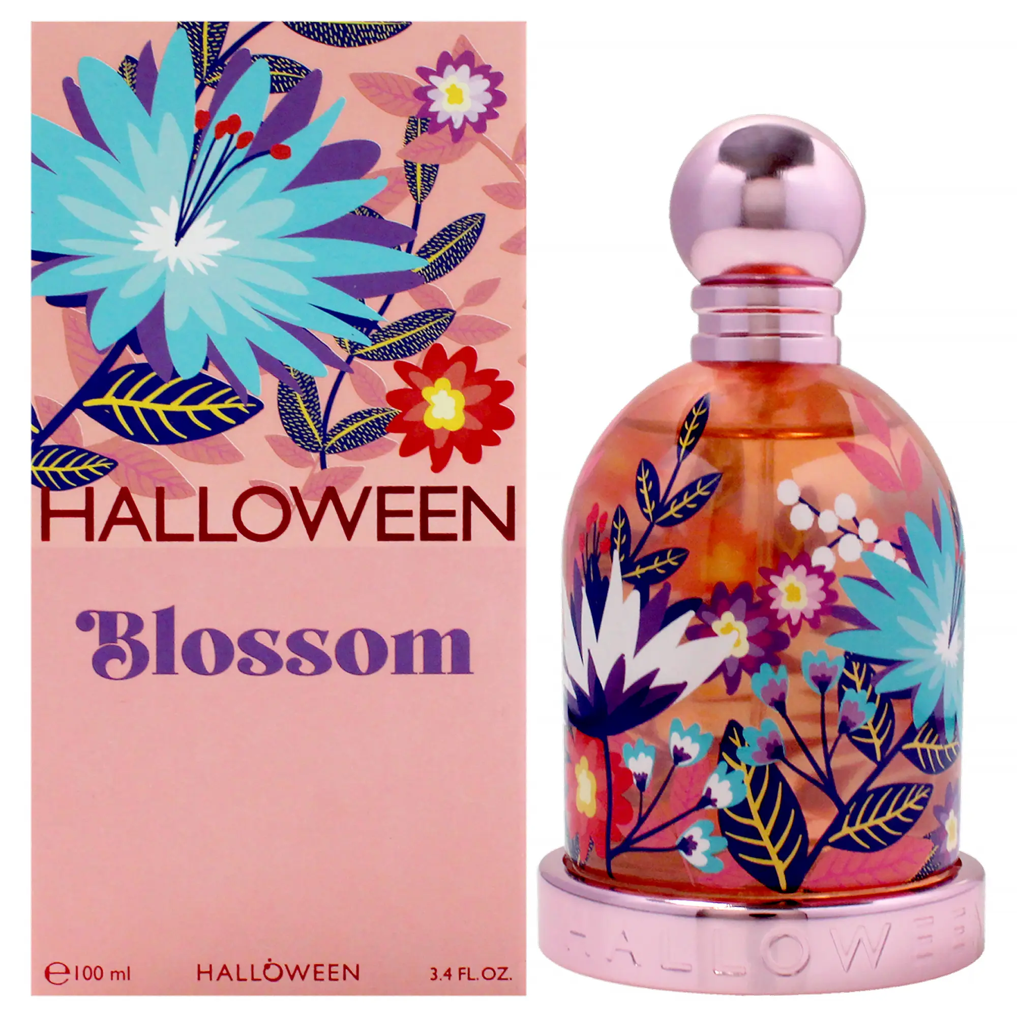 Halloween Blossom by J. Del Pozo, Colorful Floral 100ml (3.4 oz) Delightful EDT Spray for Women, Spray-On Fragrance