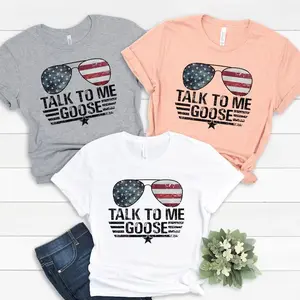 Talk To Me Goose Shirt, Top Gun Sunglass Shirt, Top Gun Movie T-Shirt, Goose Shirt, Top Gun Shirts,Cotton T-Shirt, Crew Neck T-Shirt
