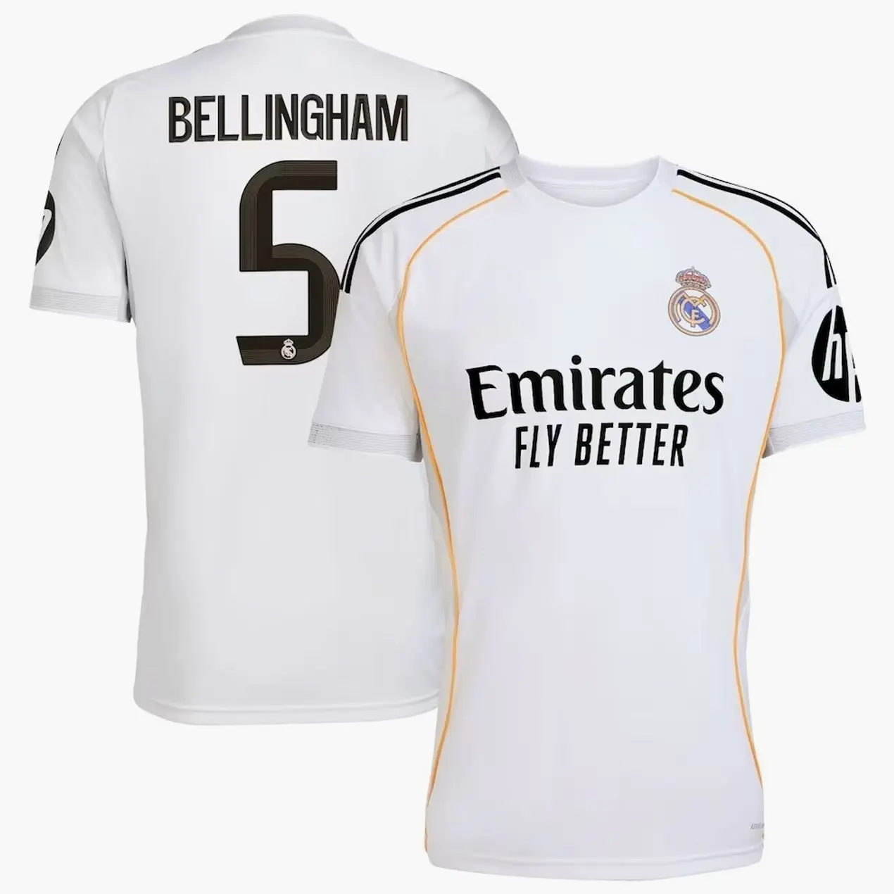Unisex White Soccer Jersey Personalized Name & Number Football Shirt Unisex Breathable Fan Style Tee 2025/2026 Home