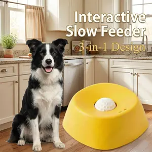 2-in-1 Dog Slow Feeder & Lick Bowl | Anti-Spill Liquid Treat Dispenser | BPA-Free Anxiety Relief Enrichment Tool for All Breeds