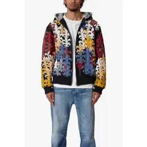 mnml Fleur De Lis All Over Hoodie - Multi