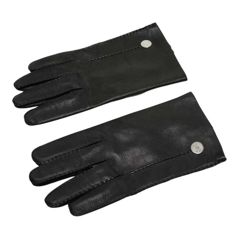 Pre-owned HERMÈS Lambskin Small Leather Goods Hermes Serie Silk Gloves