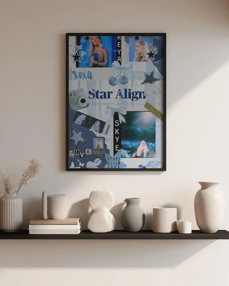 Freya Skye Stars Align Tour Poster - Aesthetic Concert Collage, Fan Art Wall Decor1 - (Unframe)