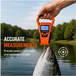 Digital Hanging Scale, 110lb/50kg Portable Handheld Weight Scale with LCD Display, Waterproof for Fishing, Luggage & Kitchen
