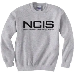 NCIS logo Sweatshirt Tv Show fan Crewneck Sweatshirts S-3XL Classic T-shirt Cotton Casual Fashion Menswear Retro Streetwear Top Vintage Classic Stylish Basic