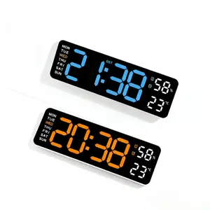 2026 TikTok Viral Smart LED Wall Clock 9" HD | Auto Brightness Dual Alarm Temperature Date | Home Office Decor Newyear Gift #MustHaves #GiftIdeas