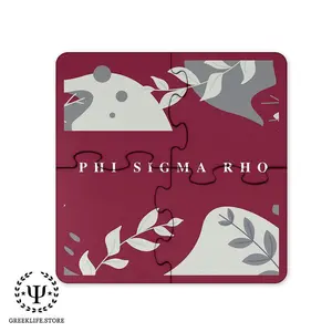 Phi Sigma Rho Beverage Jigsaw Puzzle Coasters Square (Set of 4)