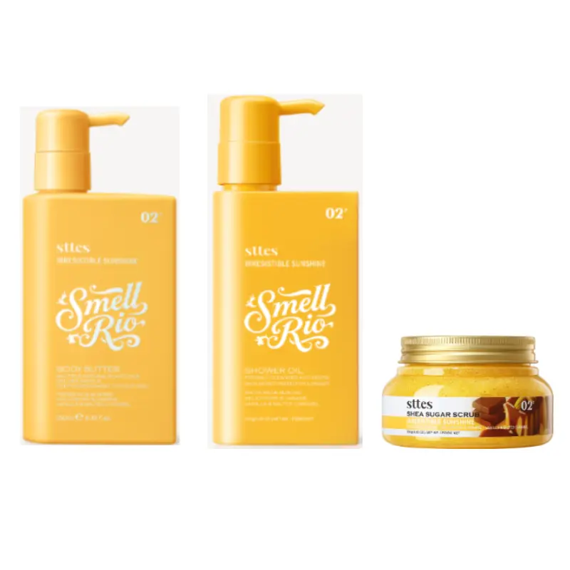 02 Body Lotion + Shower Oil + Body Scrub