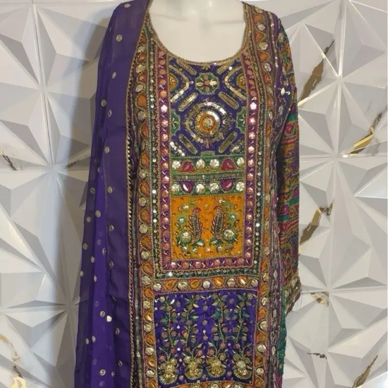 SIZE MEDIUM High DEMAND Harish Shakeel Women Pakistani Dress Material Raw Silk