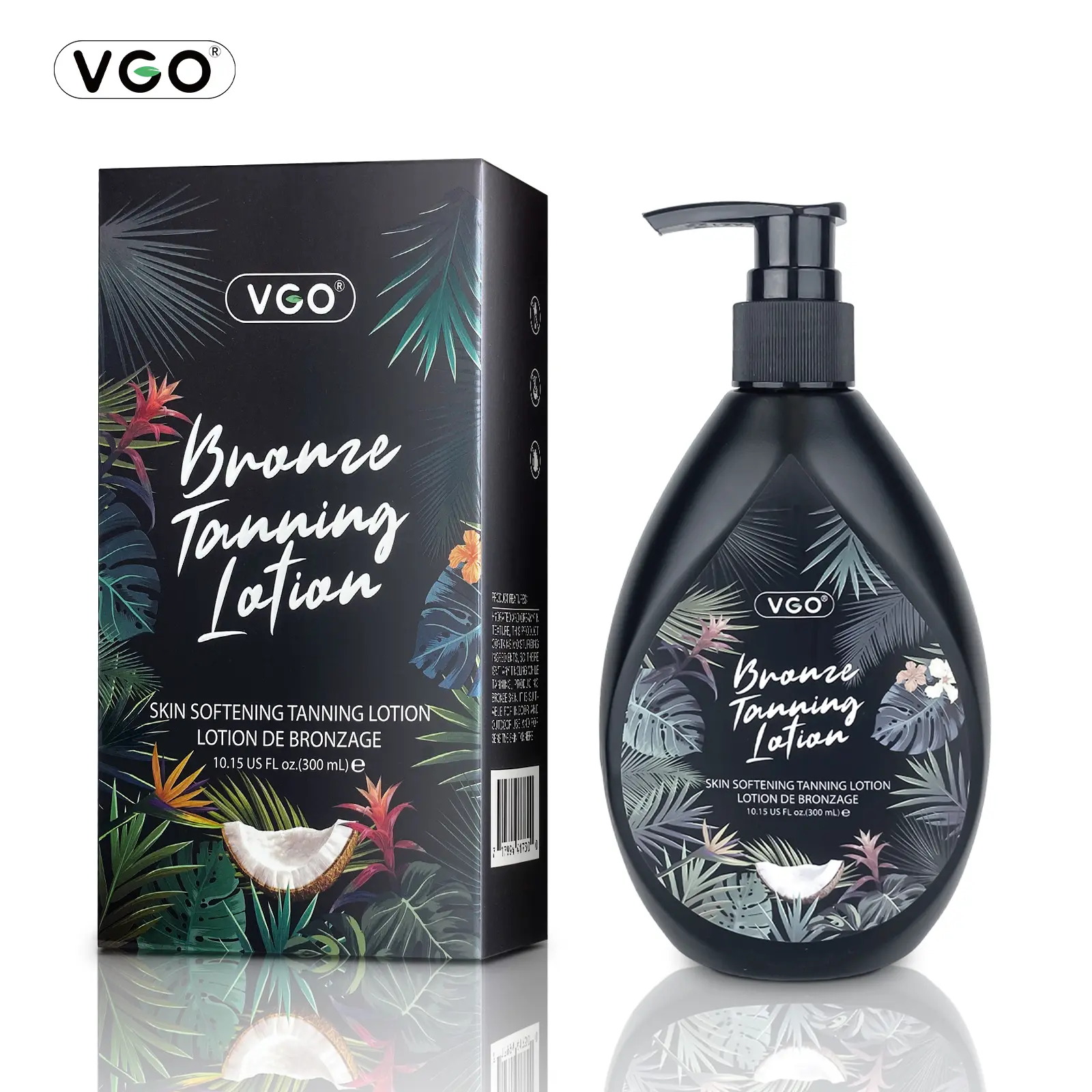 VGO Browning Lotion, Tanning Lotion for Tanning Beds, Cruelty Free, Gluten Free, Mineral Oil Free, Moisturizing Formula for All Skin Types,300ml
