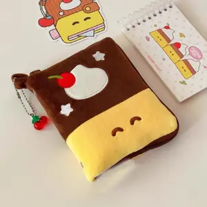 Plush Passport Holder Multifunctional Travel Document Organizer ID Wallet, Soft Plush Material, Secure Storage Design, Ideal Gift for Travellers