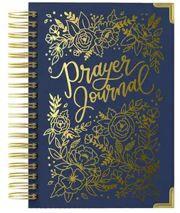 Prayer Journal for Women: An Inspirational Christian Bible Journal, Prayer Notebook & Devotional For Gift - Premium Gold Spiral-Bound Hardcover