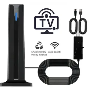 Digital TV Antenna, Free Local Channels, Enhanced Version, Extended Range, HD TV Antenna with 5 Meter Cable, Indoor Outdoor Use, Universal Fit