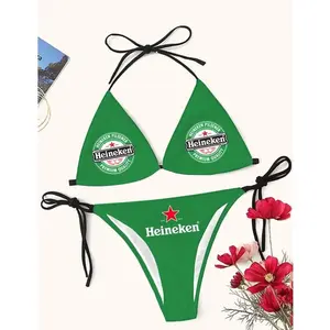 Heineken Drinking Triangle Bikini Set