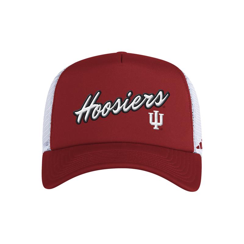 adidas Mens Hoosiers Foam Trucker Cap  - Red, White