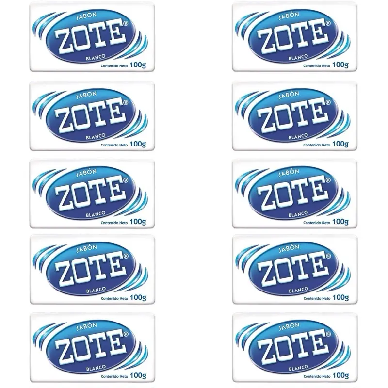 ZOTE Blanco Bar Laundry Soap 100g 10 Pack for Effective Cleaning and Fresh Scent