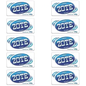 ZOTE Blanco Bar Laundry Soap 100g 10 Pack for Effective Cleaning and Fresh Scent