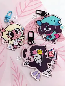 Keychain Deltarune: Noelle, Spamton, Ralsei