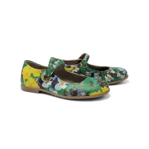 Pepe Green Yellow Floral Mary Jane 3200AU