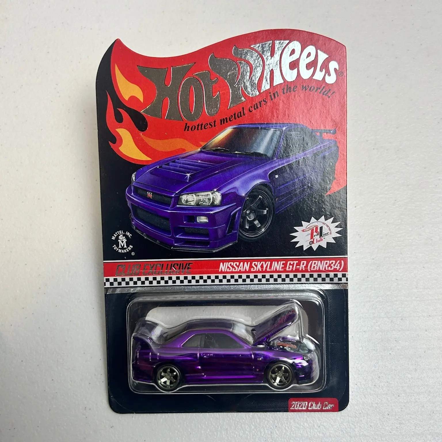 Hot Wheels 1:64 RLC Nissan Skyline GT-R (BNR34) Purple Club Exclusive