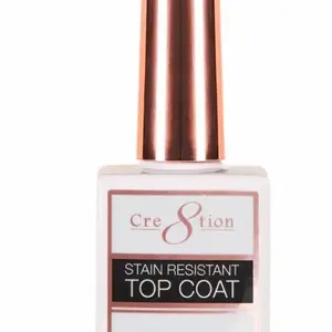 Cre8tion Stain Resistant Top Coat Gel 0.5oz - High Gloss -Long-lasting