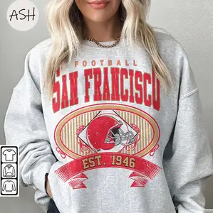 [SALE 50% FOR A LIMITED TIME + FREE SHIP ] Vintage 90s San Francisco Football 49ers Vintage Sweatshirt TShirt, San Francisco Football Tshirt, San Francisco Football Crewneck