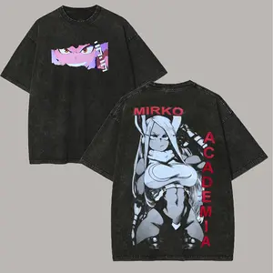 My Hero Academia Mirko Printed Unisex Washed T-Shirt b13