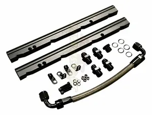 Billet OE LS Fuel Rail Kit For GM Stock Intake Manifold LS1 LS2 LS6 V8 EFI 6AN