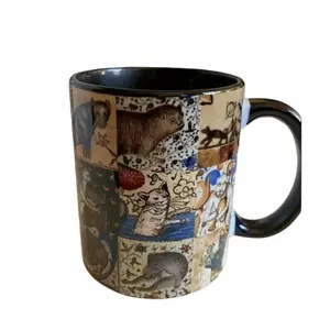 Medieval Cat Mug, Quirky Medieval Cat Mug, Funny Cat Coffee Mug, Microwave Safe, 11oz 15oz Cup Ceramic Drinkware, Gift Mug For All