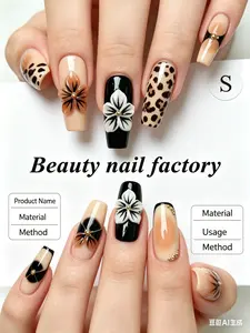 Handcrafted Short Nail Wraps | Luxury Custom Gel Nails | Long-lasting, Reusable, & Natural-Looking | Includes Complete Nail Kit