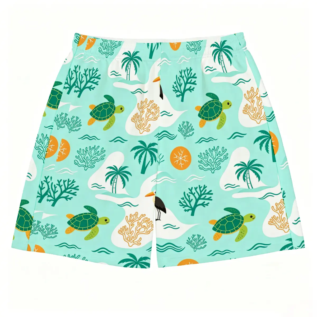 Men's Big Bend National Park Retro Wilderness Pocket-Free Quick-Dry Swim Trunks for Sports & Outdoor Activities