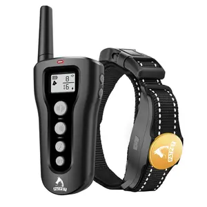Dog Training Collar - Rechargeable Dog Training Collar with Remote for Medium Large Dogs 1000Ft Remote Range 3 Training Modes IPX7 Waterproof Black