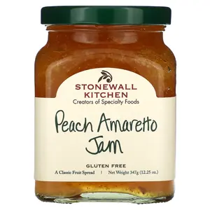 Stonewall Kitchen Peach Amaretto Jam, 12.25 oz (347 g)