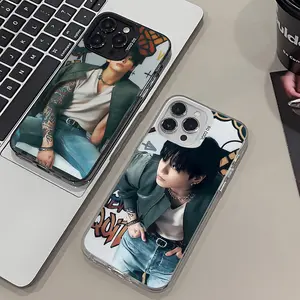 J-JungkookS Golden Phone Case For IPhone 17 16 15 14 13 12 11 Mini Pro MAX Gray Silver Drop Matte Shockproof Back Cover