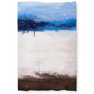 360 stand Twin Extra Long Decorative Duvet Cover Set - Abstract Art Ocean Print, Coastal Beach Vibe, Breathable Fabric, Bedroom Bedding Set for Bedroom Decor, Breathable Duvet Set