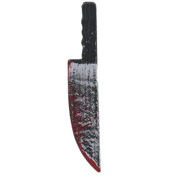 Bloody Butcher Knife - Horror - 11" - Plastic - Halloween - Costume Accessory