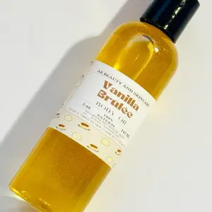 Vanilla Brûlée Body Oil | Warm Vanilla | Sweet Gourmand | 100% Natural Jojoba & Rice Bran Oil | Non-Greasy