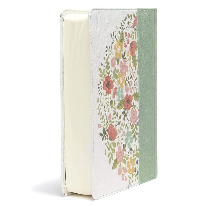 CSB Notetaking Bible Sage Cloth Over Board Black Letter Wide Margins Journaling Space Single Column Reading Plan Easy to Read Bible Serif Type