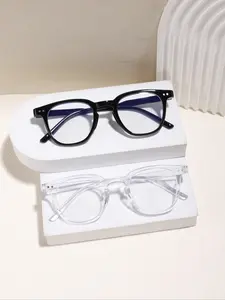 Women's Acrylic Cat Eye Glasses, Lightweight Durable Glasses, Transparent Fashion Flat Lenses, Anti-Blue Light, Ideal for Reading, Commuting, Gaming, TV, Phone Use
