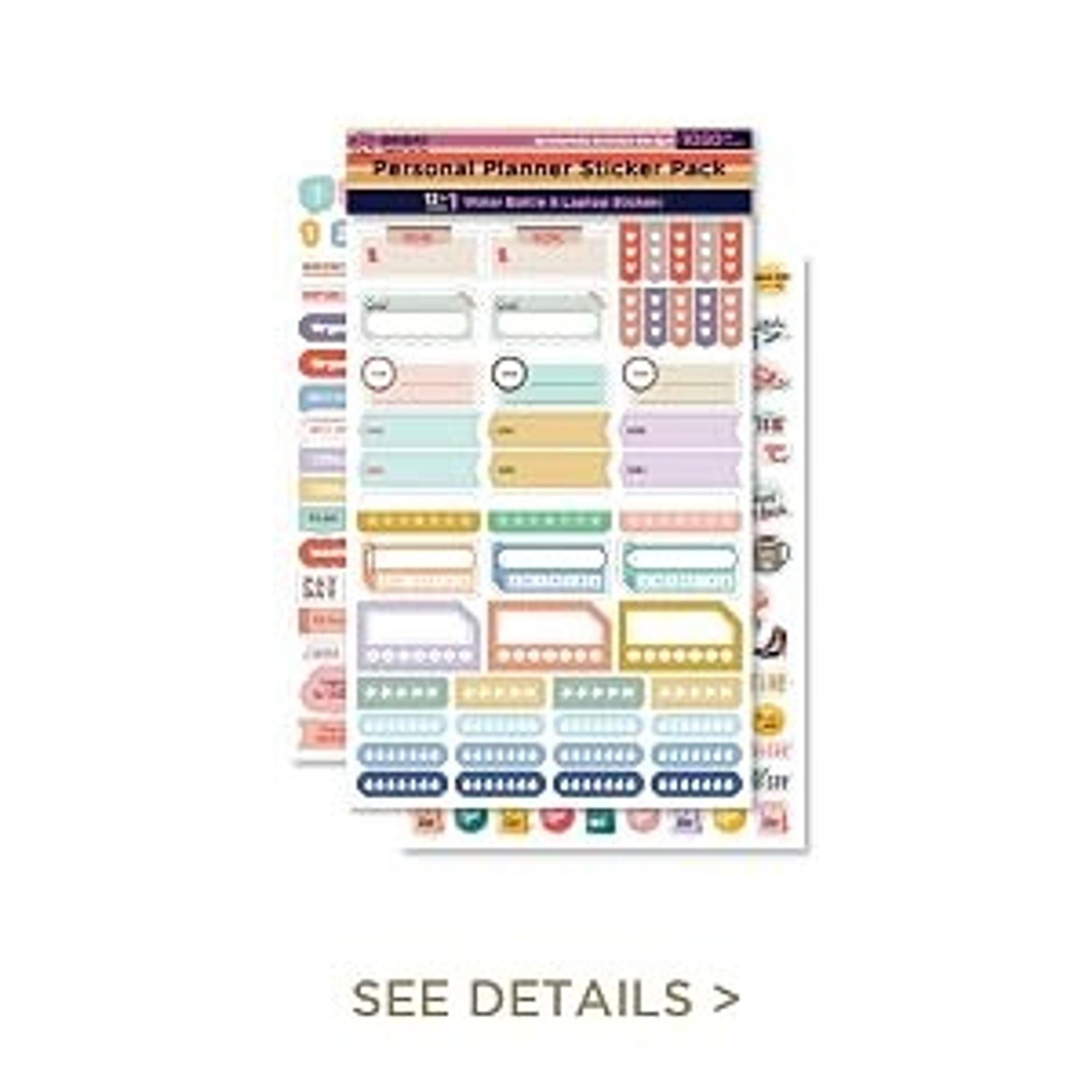 Teacher Planner Stickers Back to School Themed Planning Sticker Accessories for Student, Educators, homeschoolers, Women, Cute Happy Planner Productivity