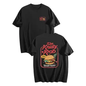 [Vintage Tees]Youth and Adult # SpngeB0b # SquareP@nts The Krusty Krab Plankton T-Shirt Double Sides – Cartoon Graphic Tee, Funny SpongeBob Shirt, Casual Streetwear Top, Gift for Men & Women, Trendy Anime Pop Culture Tee
