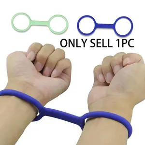 Durable Silicone Rubber Handcuffs for Adults, Non-Toxic Material, Perfect for Engaging Pranks and Role-Playing Games, Ideal for Couples