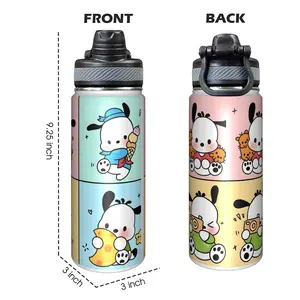 Pochacco Brand Large 20oz Double-Wall Vacuum Insulated Tumbler with Lid - Perfect for Travel Office School - Christmas Halloween Birthday Gifts