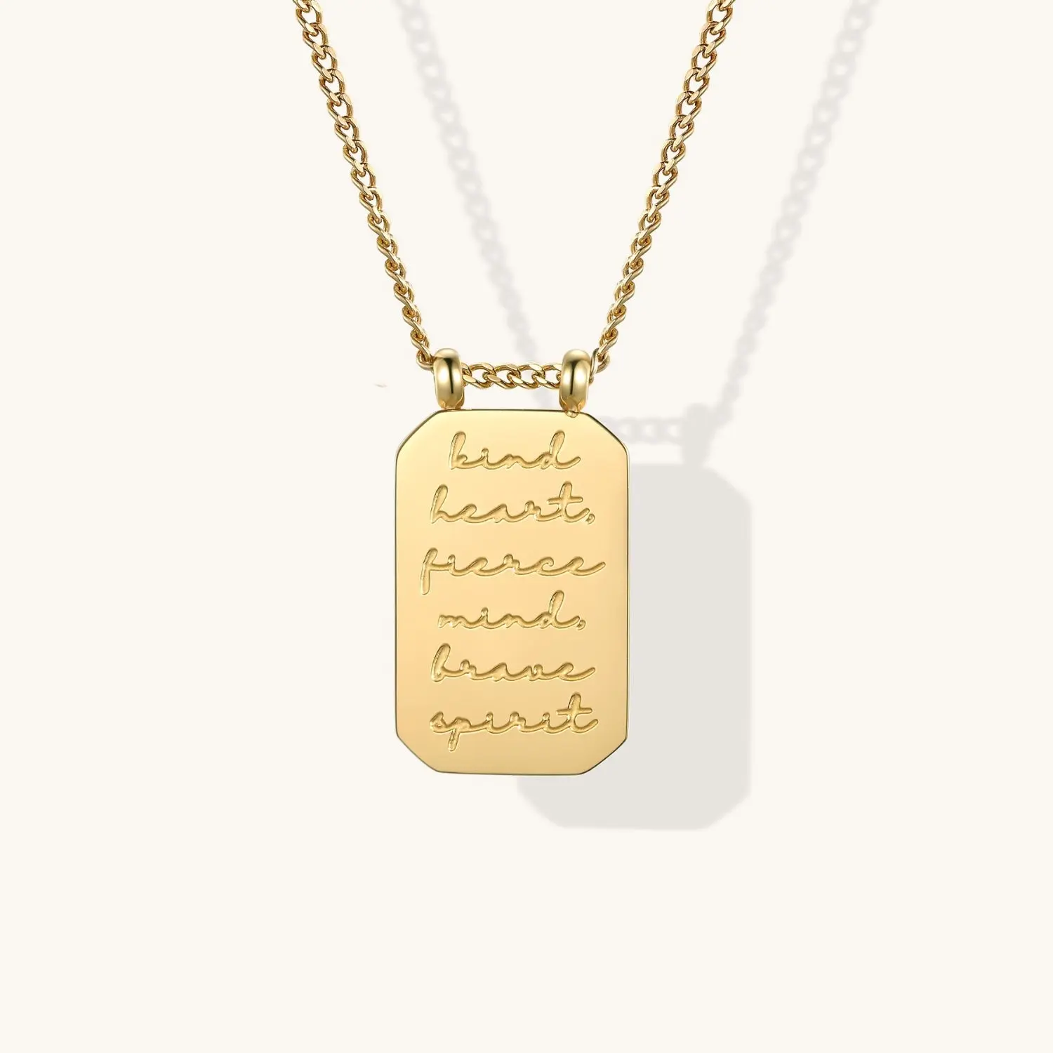 Kind Heart, Fierce Mind, Brave Spirit - Necklace